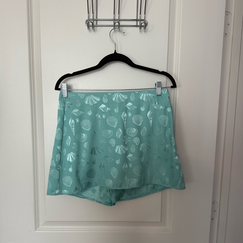 Blue seashell skort